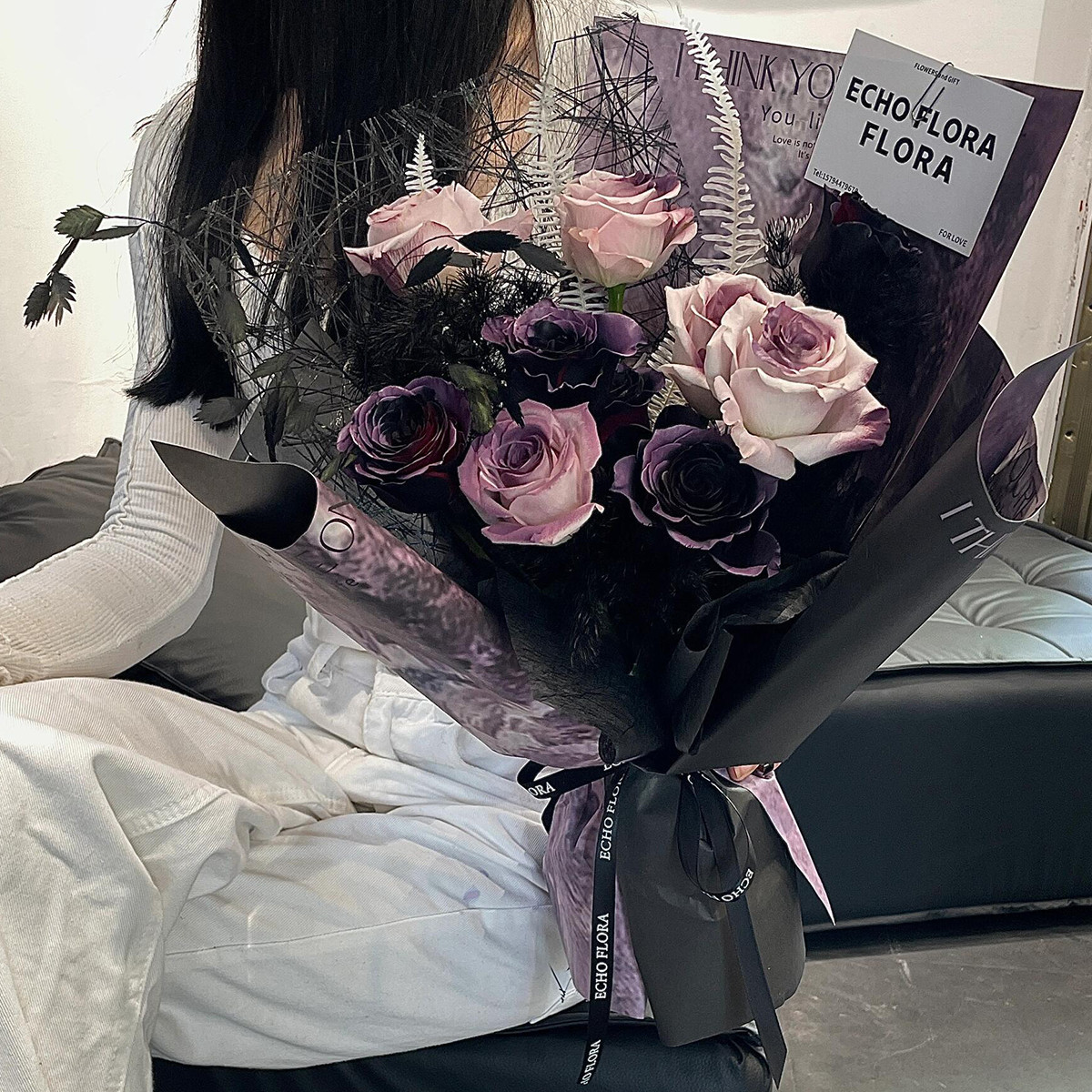 Papel de embalaje de salsa de ciruela al por mayor de materiales de flores de mármol de pintura al óleo atmósfera de papel de arte