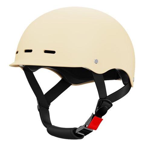 The factory carefully selects the new national standard electric vehicle helmet for men and women, summer brim cycling half helmet, all-season safety helmet