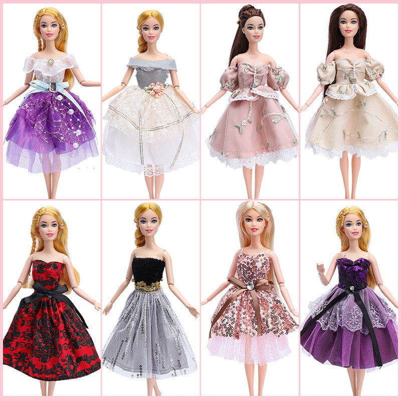 30cm Barbie muñeca ropa traje moda vestido princesa vestido encaje vestido niñas juguetes transfronterizos nuevo