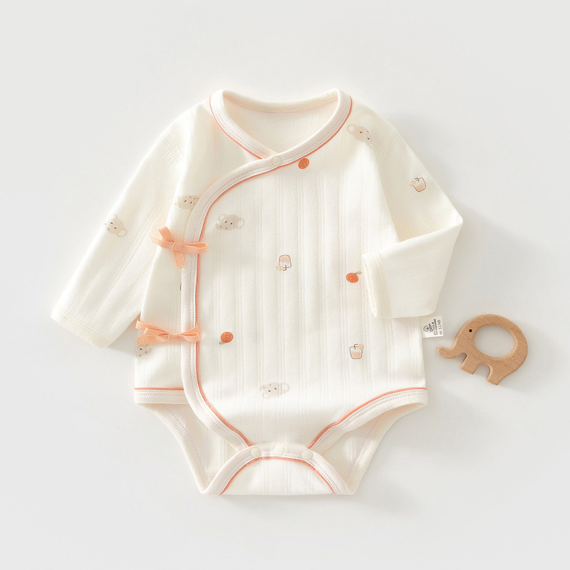 Baby's Wafer Clothes Spring and Autumn Cotton Newborn Clothes Long Sleeve Four Seasons Boneless Baby's Hare Triangle Climbing Clothes Spring Clothes Baby's Wafer Clothes Spring and Autumn Cotton Newborn Clothes Long Sleeve Four Seasons Boneless Baby's Hare Triangle Climbing Clothes Spring Clothes