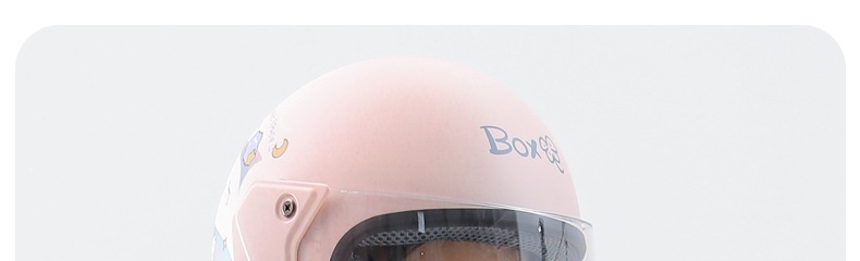 3C certified electric motorcycle helmet for men and women, cute and warm, suitable for autumn and winter, half-face safety helmet, all-season adult cartoon helmet