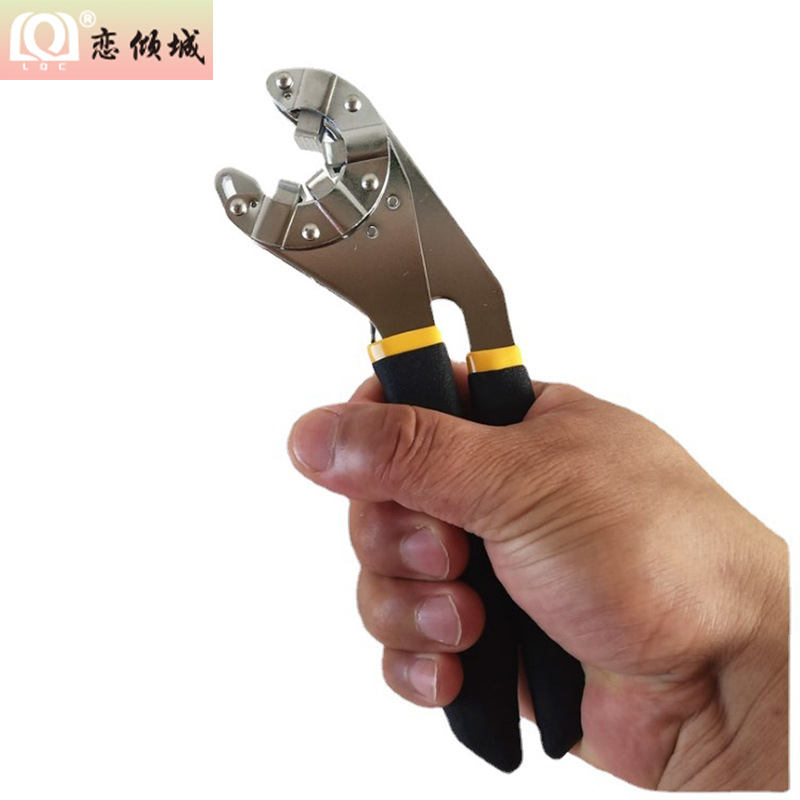 厂家直销6寸闭口 8寸开口魔术手动活动扳手可夹持外六角五金工具