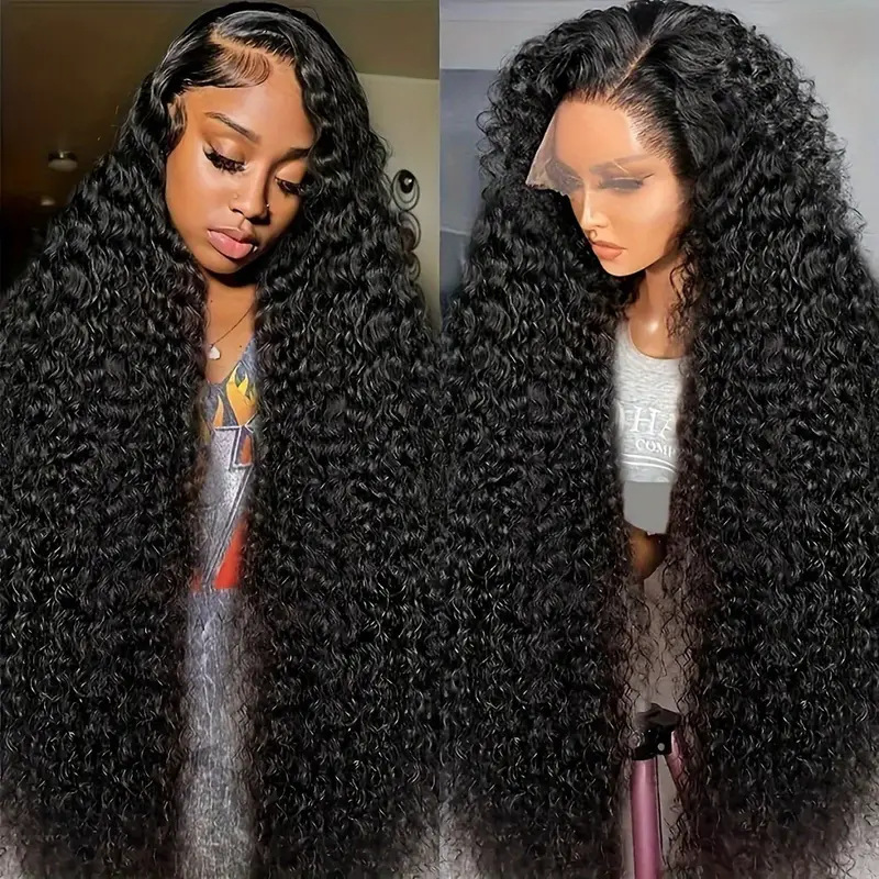 Front lace wig full head cover women's African small roll wig high temperature silk chemical fiber long curly hair wig wholesale in stock