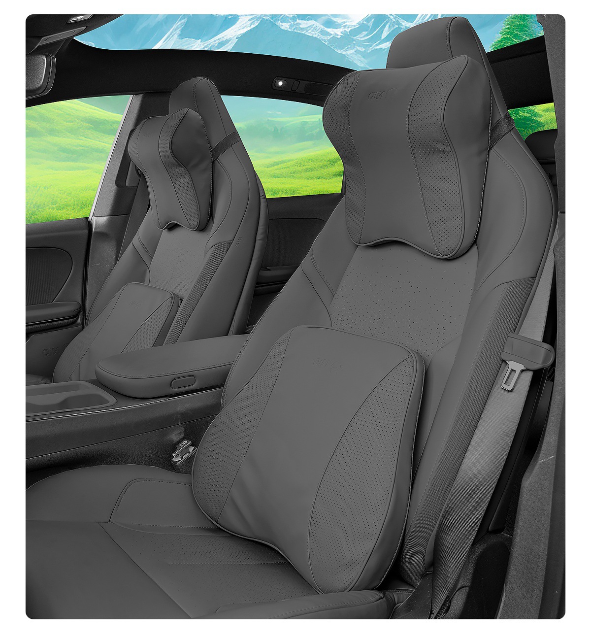 Suitable for 24 Models of Nio Et5T/Et5Et7 Headrest and Waist Cushion Es6Ec6Es8 Neck Pillow Car Interior Decoration Supplies