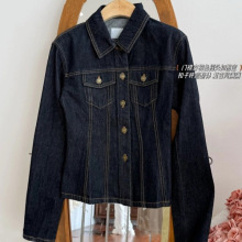 复古显瘦正肩短款牛仔外套女春秋季新款宽松小个子高级感百搭夹克