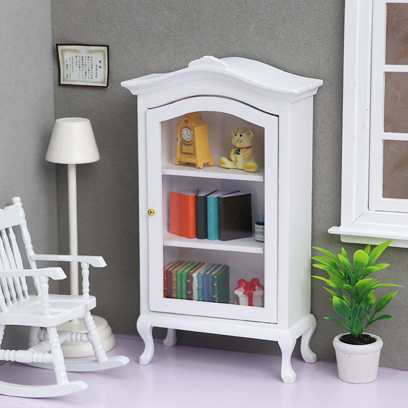 Diy人形屋模型1:12ミニチュア収納棚ミニ家具戸棚模擬家具展示棚工芸品|undefined