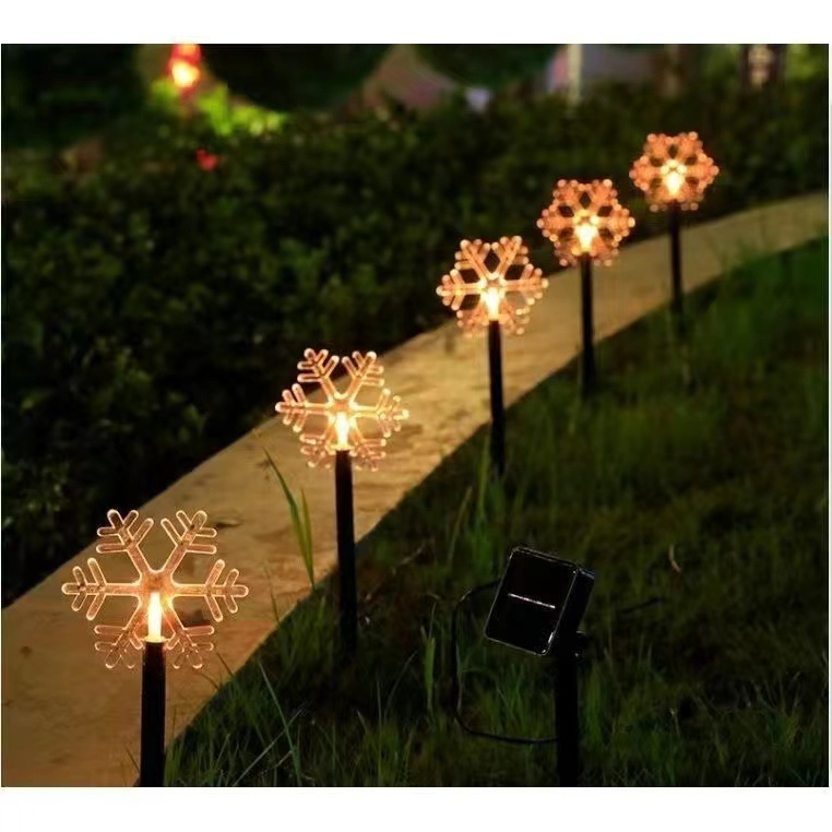 Nuevo caramelo solar tierra enchufe luz Navidad caña luz al aire libre patio decorativo luz fiesta actividad atmósfera Luz
