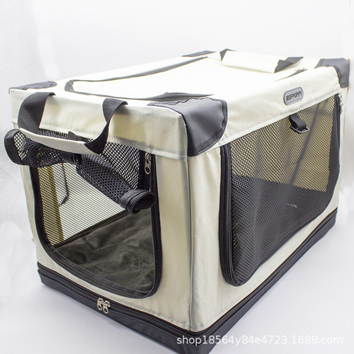 Car Dog Bed Dog Crate All-Season Universal Dog House Pet Travel Portable Foldable Large Space Cat Cage Portable