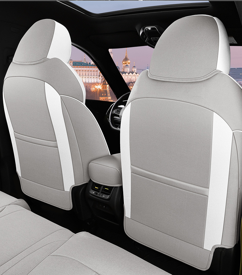 Dedicated to Geely Xingrui car seat cover four seasons universal cushion summer Breathable linen all-inclusive cartoon seat cover