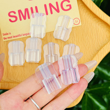新款波浪素材咬线器适用苹果数据线Lightning线头15双Type-c线夹