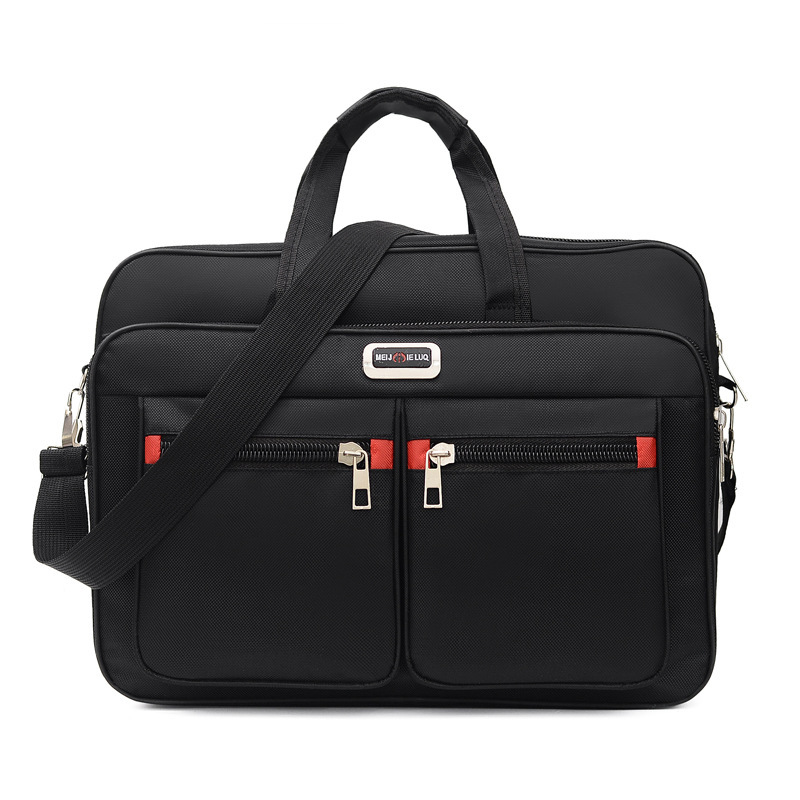 Factory direct men's large capacity briefcase business laptop horizontal handbag wear-resistant business bag Factory direct men's large capacity briefcase business laptop horizontal handbag wear-resistant business bag