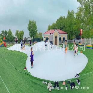 Scenic spot outdoor inflatable jumping cloud amusement equipment outdoor shopping mall rainbow jumping cloud children's entertainment facilities