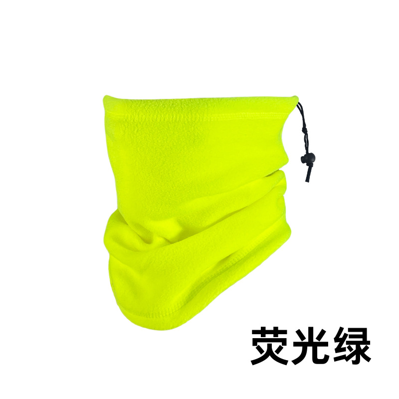 Babero cálido transfronterizo de otoño e invierno, ciclismo al aire libre, protección para el cuello a prueba de viento, máscara de esquí de lana polar a prueba de frío