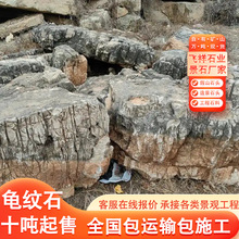 龟纹石驳岸造景石河道护坡石头假山石料公园草坪点缀景石道路景石