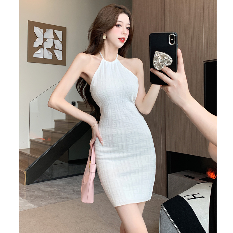 Sexy fitted summer knitted dress
