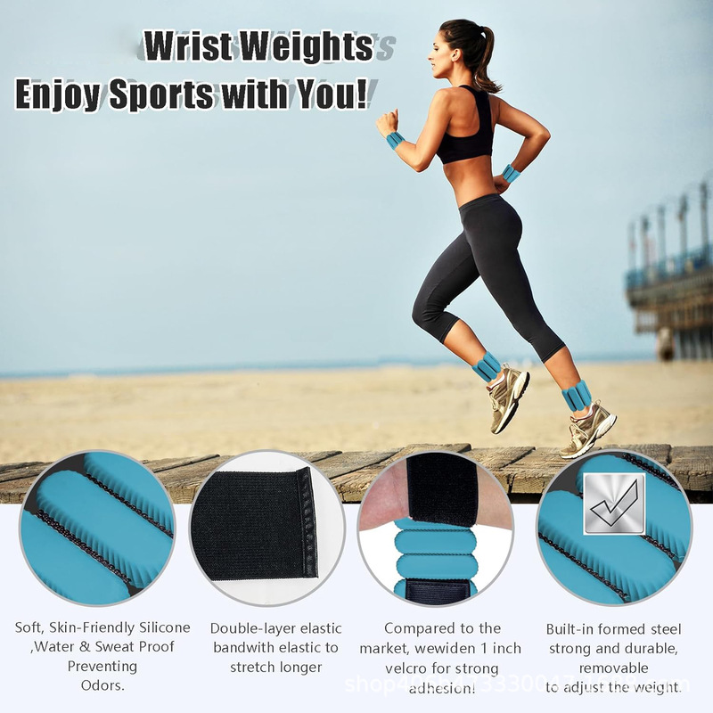Factory Spot Oval Lace Silicone Weight-Bearing Bracelet Yoga Fitness Weight Gain Running Practice Auxiliary Ring