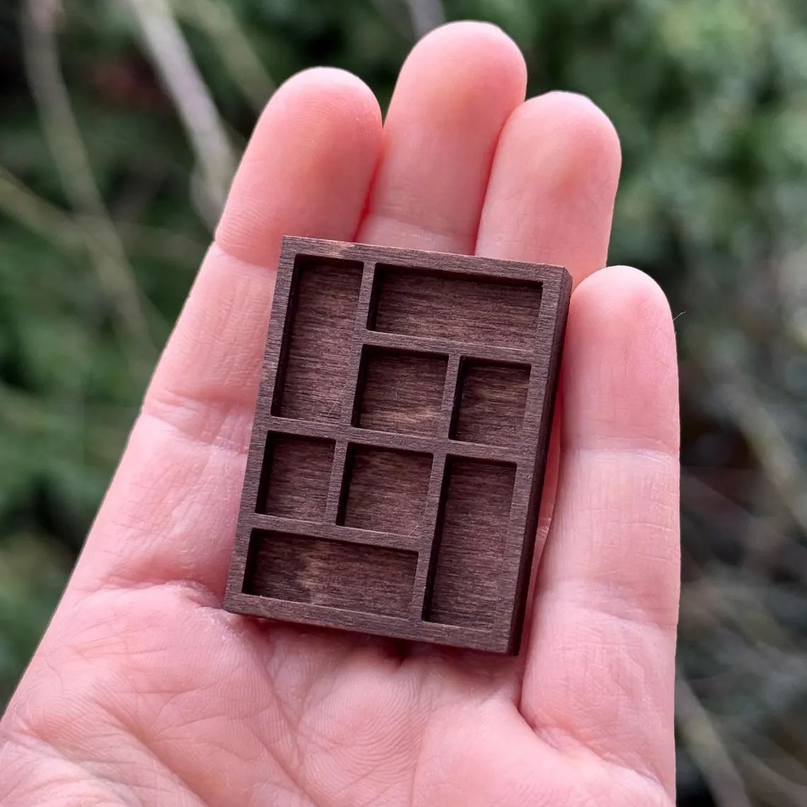 跨境Miniature Trinket Shelf 木质微型饰品架迷你珍藏架古玩架