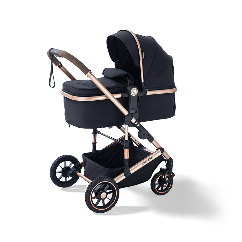 Carrinche de bebé multifuncional, carro para bebés que se puede sentar y acostar, cesta para dormir, carro para niños de alto paisaje, artefacto mágico para pasear a los niños. image 5