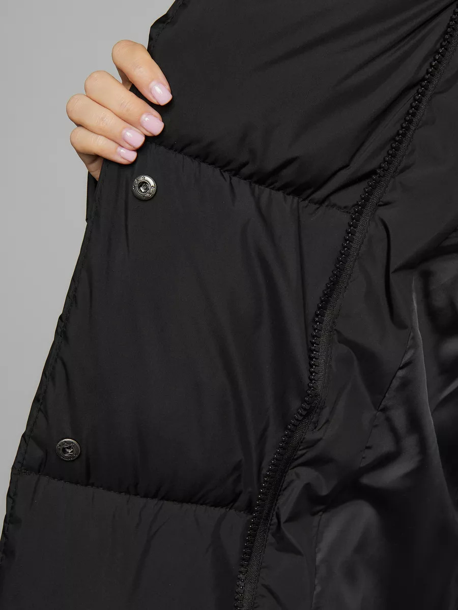 Vêtements pour femmes Veste d'hiver Veste en coton pour femmes Veste longue en coton rembourrée pour femmes Veste chaude à fermeture éclair_voghion.com