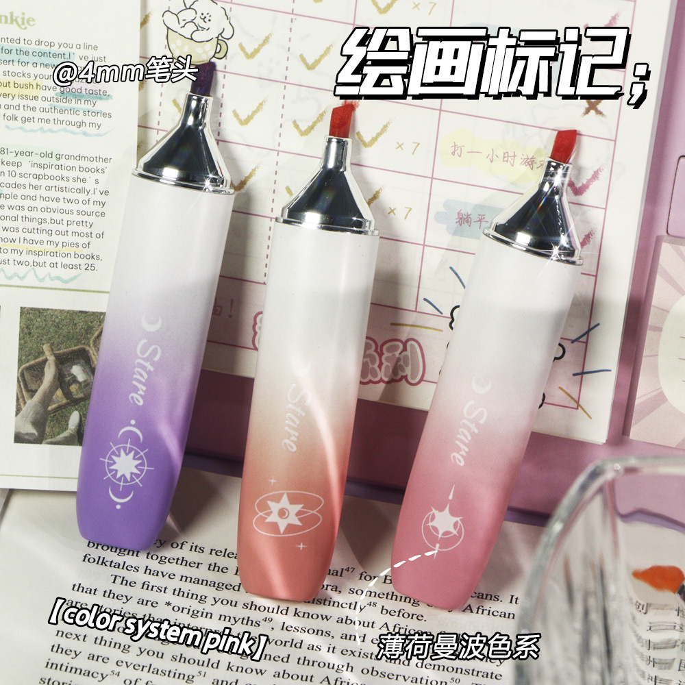 Color gradiente de protección de ojos puntero de resaltador puntero de resaltador de gran capacidad puntero de resaltador de cuchilla