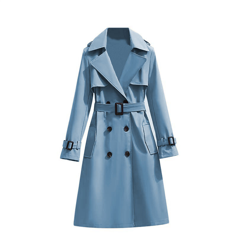 2026 Spring and Autumn New Trendy Women's Clothing Korean Style Mid-Length Fashionable Casual Trench Coat Long Sleeve Coat for Women 2026 Spring and Autumn New Trendy Women's Clothing Korean Style Mid-Length Fashionable Casual Trench Coat Long Sleeve Coat for Women