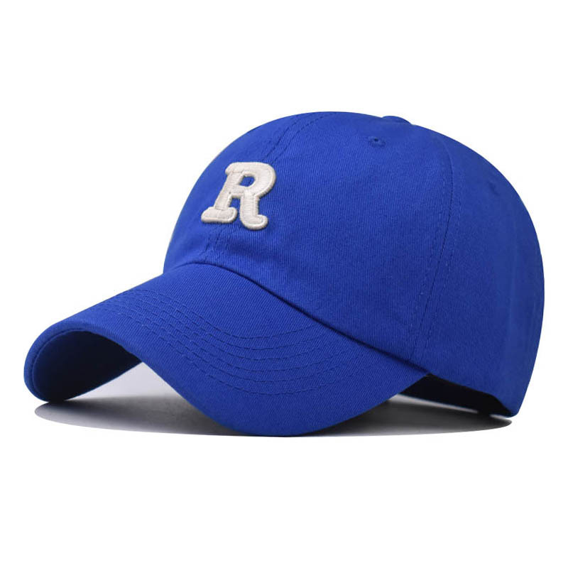 Nueva letra R extra grande gorra de profundización bordada de algodón gorra de béisbol para hombres y mujeres gorra de pico al aire libre