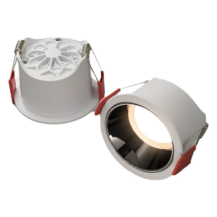 Высококачественный светодиодный потолочный светильник полного спектра, встраиваемый, вырез 75 мм, глубокий рассеиватель, антибликовый, для домашнего использования в гостиной и спальне.