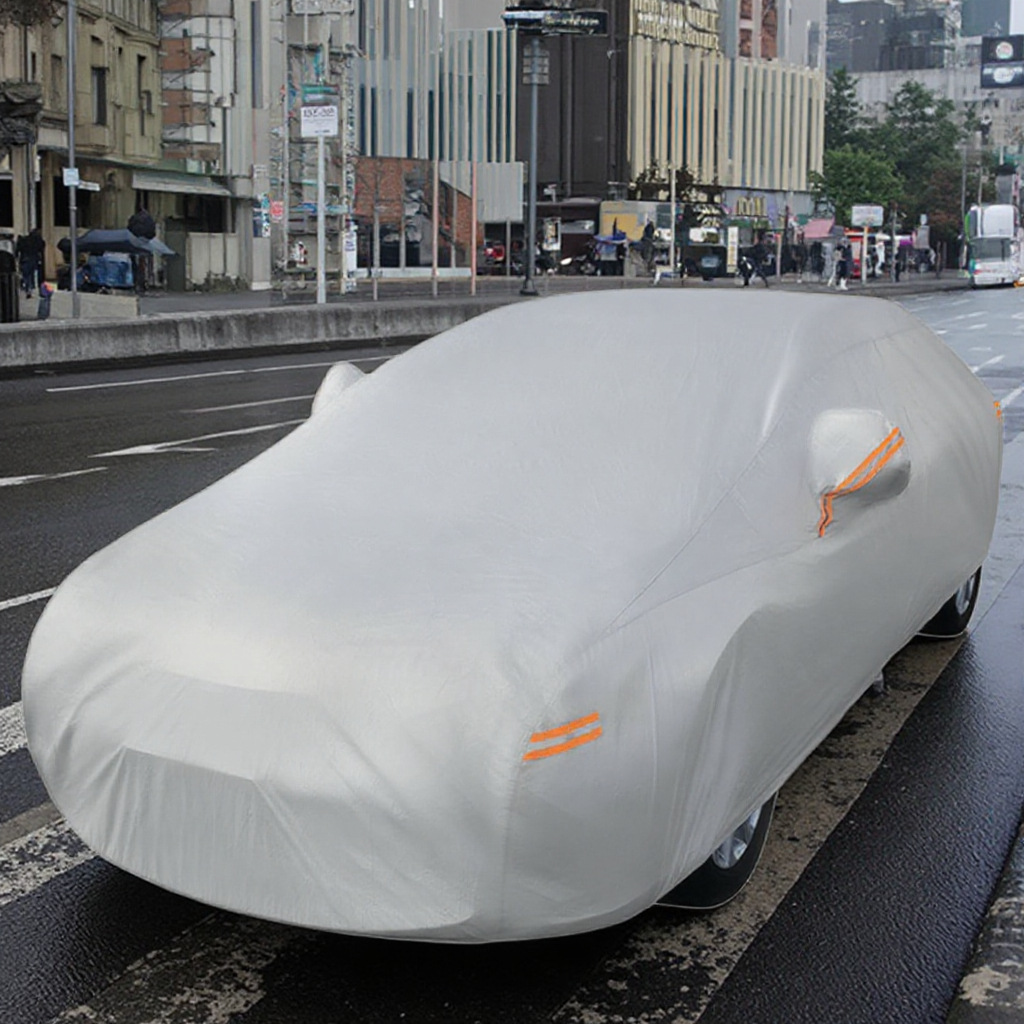 Spot Four-Season Universal Car Cover Plus Cotton Aluminum Mold Car Cover Waterproof and Dustproof Car Sunshade and Sun Protection Car Cover