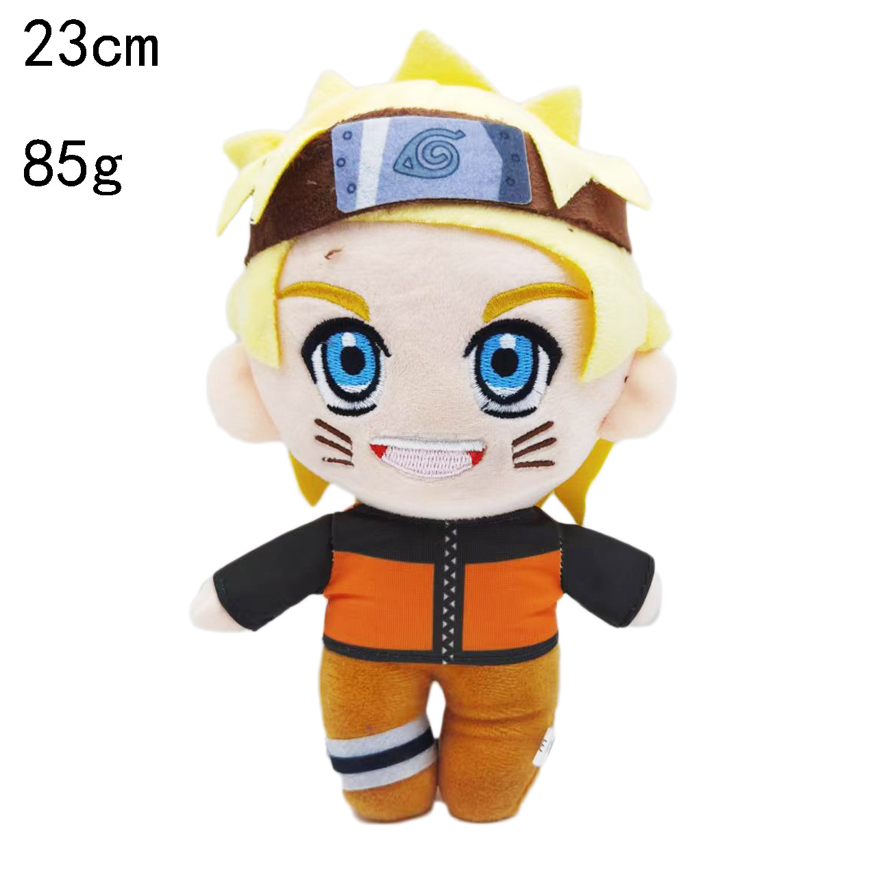 Nuevo juguete de peluche de Naruto transfronterizo, muñeca periférica de manga japonesa clásica, muñeca Naruto Kakashi Gaara, versión 2Q, Naruto sonriente