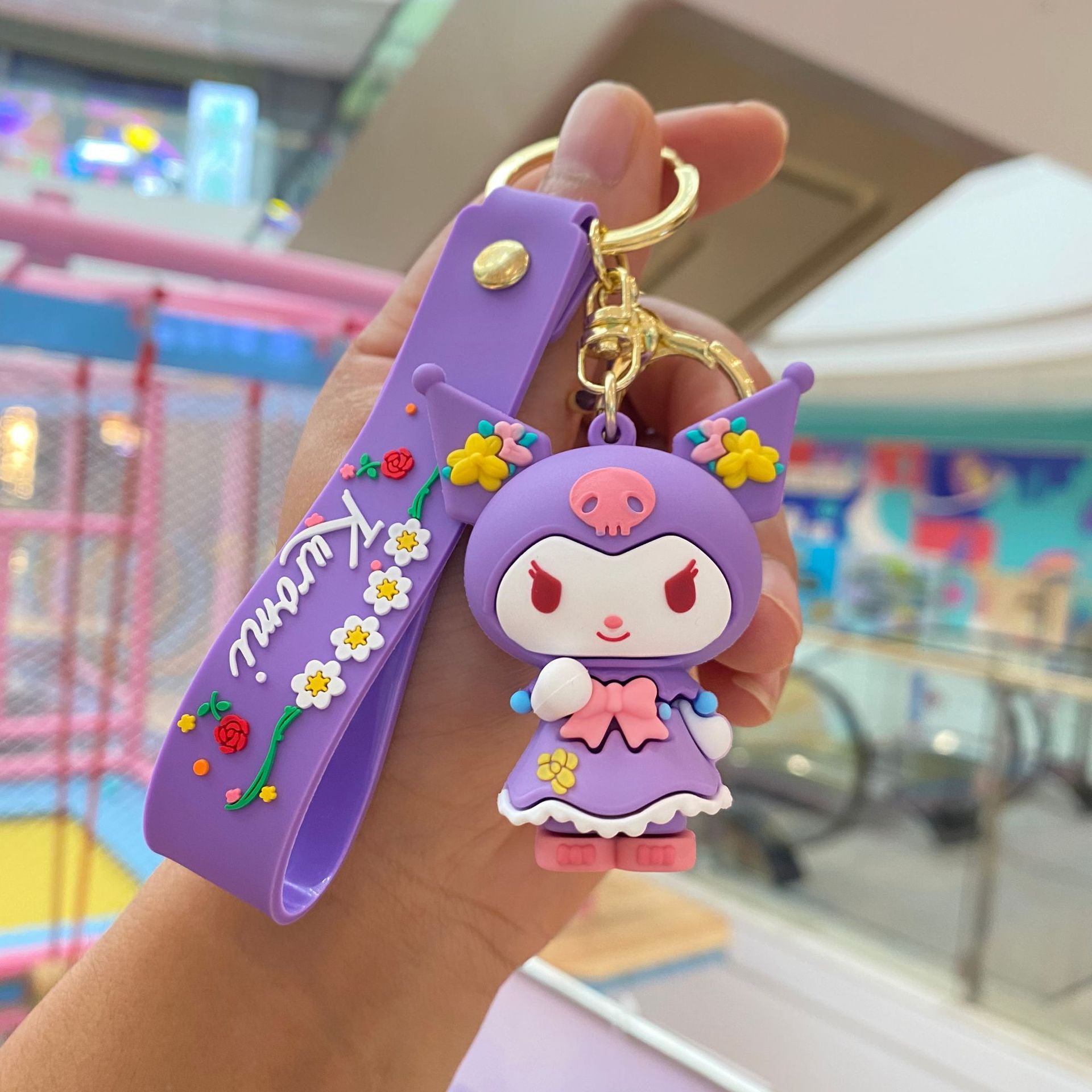 Temporada de flores Sanrio serie llavero muñeca coolomi Melody mochila colgante bebé captura máquina pequeño regalo al por mayor