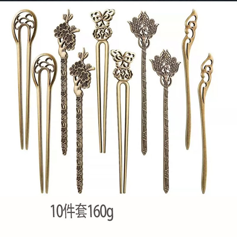 Ancla ventas directas de fábrica Amazon Venta caliente bronce antiguo horquilla Fox sirena varios accesorios pelo vintage