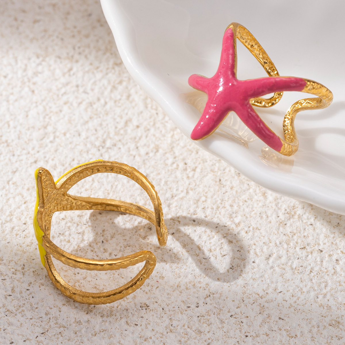 Anillo de acero inoxidable de la UE y los Estados Unidos, no se desvanece, anillo de goteo de aceite de moda para mujeres, joyería de lujo de alto nivel
