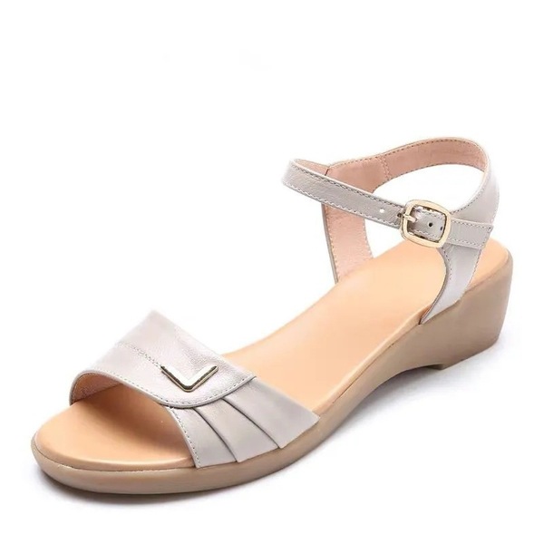 Comfortable sandals wedge heel flat