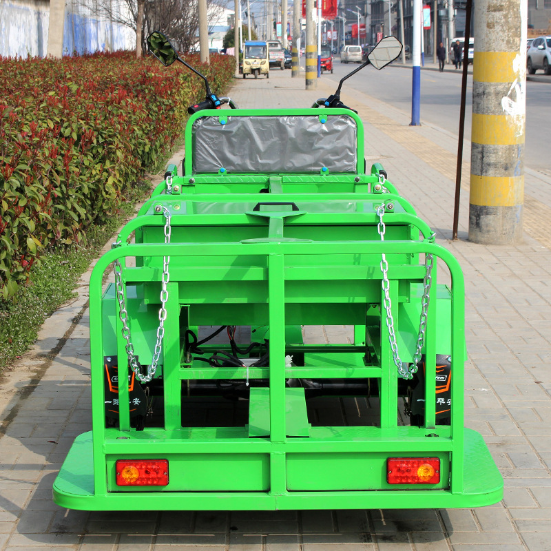 Nueva Energía saneamiento limpieza coche basura barcaza limpieza transferencia Pequeña cláusula de cadena simple cuatro barriles camión de basura eléctrico