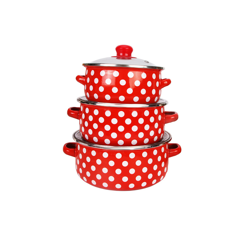 Fondo rojo y punto blanco