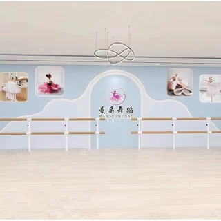 3d立体石膏线舞蹈室墙纸学校前台背景墙艺术培训班芭蕾舞教室壁纸