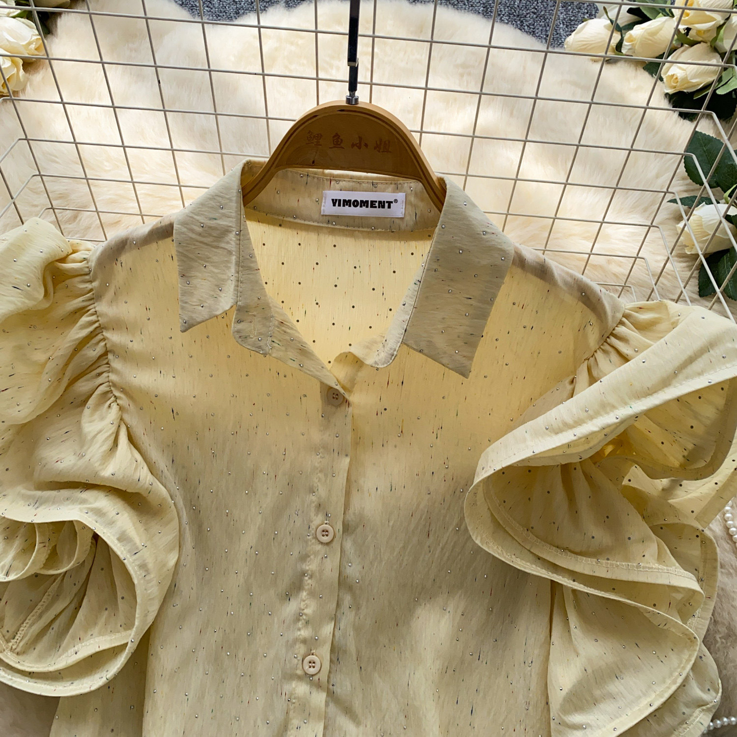 Women's Korean Style Puff Sleeve Breathable Shirt Skin Friendly Loose Design Elegant Versatile Commuter Top Spring 2026_ecoleips.com