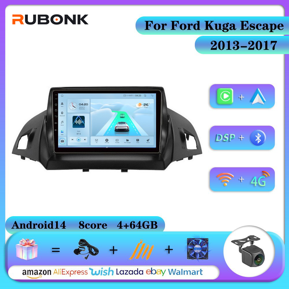 Ford Escape 2013-2017 üçün Android naviqasiyalı avtomobil ekranı