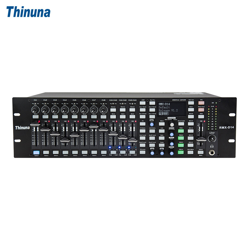 Thinuna RMX-D14 机柜式14路数字调音台混音舞台演出会议室
