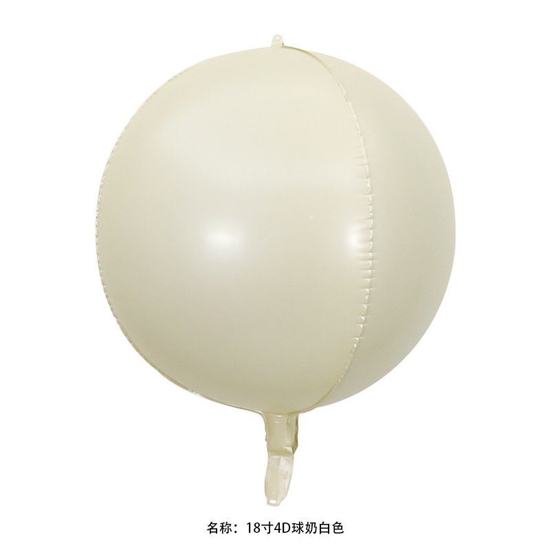 18 pulgadas 22 pulgadas 32 pulgadas 50 pulgadas 4D esfera redonda gran tamaño normal globo de película de aluminio decoración de fiesta de cumpleaños