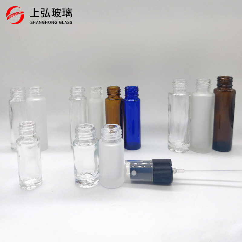 旅行ポータブルエッセンシャルオイルボトル 10 ミリリットルローラーボールボトル空ボトルつや消し香水詰め替えローラーボールボトルサンプルガラスボトル|undefined