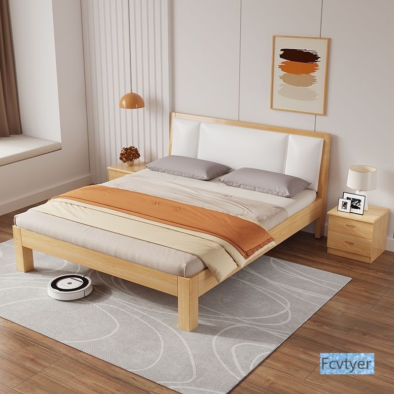 Miola Economical Double Bed Dormitory Bed Frame Single Bed Rental Room Mi 1 Modern Simple Modern
