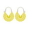 Fashionable metal earrings, spray paint, ear clips, European style, wholesale