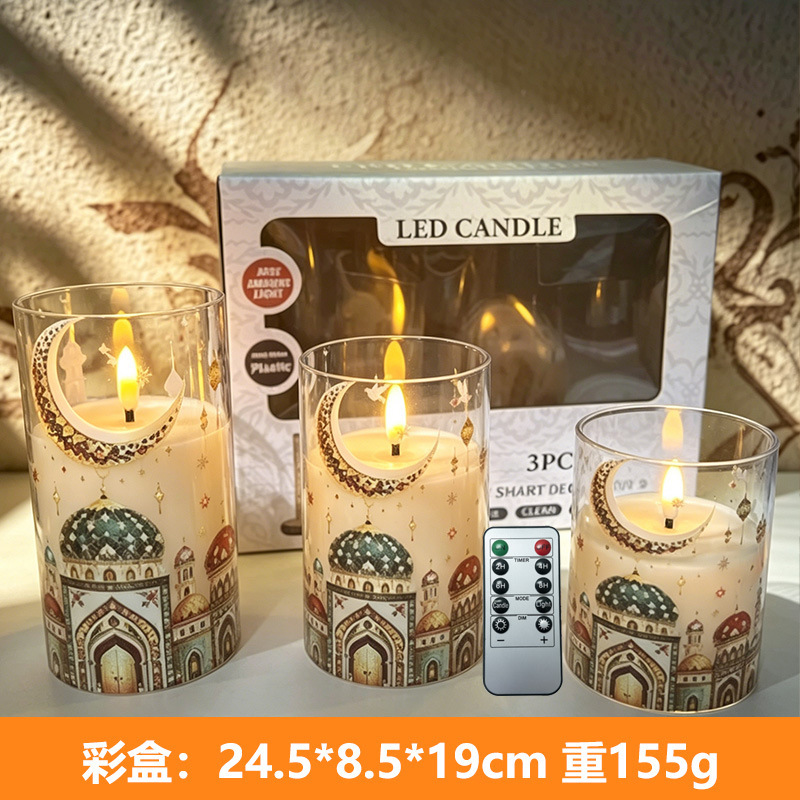 Velas electrónicas transfronterizas lámpara LED simulación de vela lámpara de llama carga de control remoto lámpara de atmósfera de iluminación de boda de vacaciones