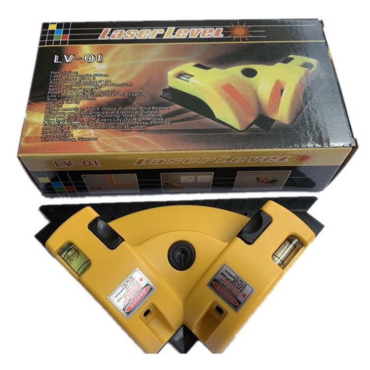 红外线水平仪90度激光直角仪瓷砖贴墙仪标线仪可微调 激光水平仪