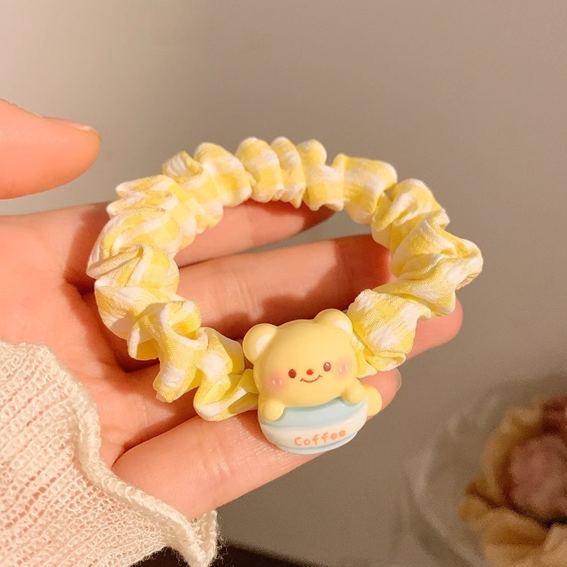 黄油果酱~可爱小熊小肠发圈女高级感皮筋头绳发饰头饰大肠圈发圈|undefined