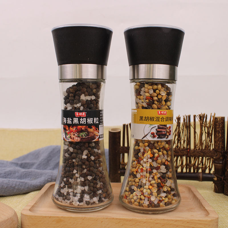 Sea Salt and Black Pepper 158g Mixed with Sea Salt and Black Pepper 128g Steak and Pasta Seasoning for Western Restaurant