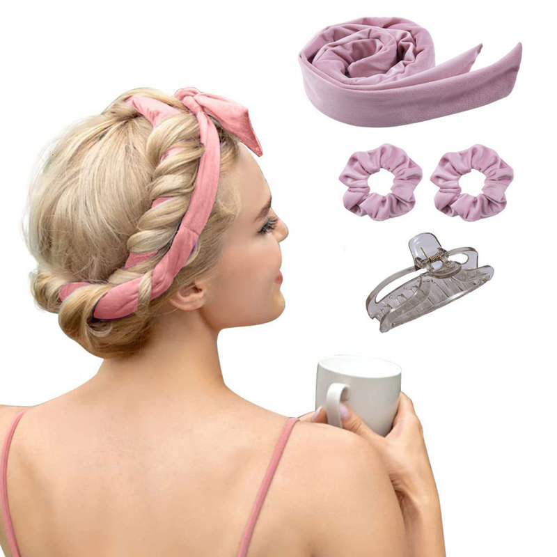 Amazon's New Heat-Free Curling Iron Bow Headband for Lazy People to Sleep with Big Waves and No-Heat Curling Artifact