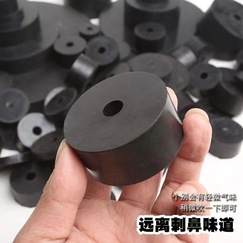 圆形橡胶垫减震胶垫水泵缓冲垫空调外机工业机械设备垫高块软胶