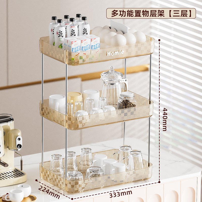 家庭用デスクトップ棚キッチンリビングルーム大容量水カップ棚水切り皿軽豪華高級カップ収納棚|undefined